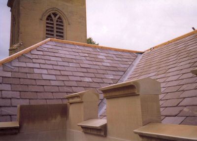 pic of finished church roof